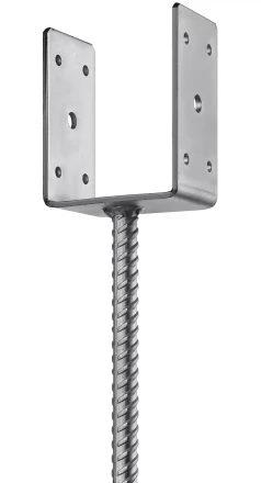 ЗУБР ОС-U, 91 x 120 x 60 мм, U-образное основание столба (310286-090) купить в Нягани