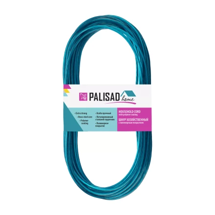 Шнур хозяйственный с полимерным покрытием, 3 мм, L 10 м, Home Palisad 937025 купить в Нягани