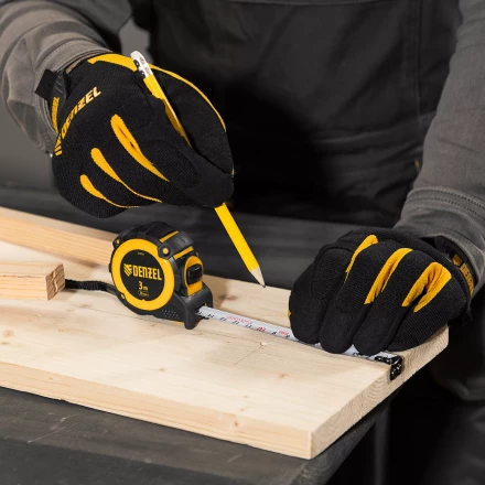 Рулетка Denzel 3м х 16мм, автоматич. фиксац., нейлон. покрытие, магнит. зацеп, двухстор. разметка, 31520 купить в Нягани