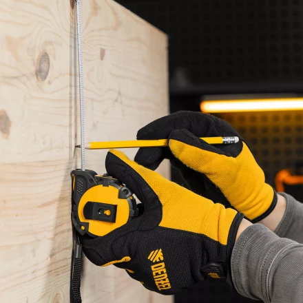 Рулетка Denzel 3м х 16мм, автоматич. фиксац., нейлон. покрытие, магнит. зацеп, двухстор. разметка, 31520 купить в Нягани