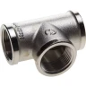 Тройник GENERAL FITTINGS никелированная латунь, г/г/г, 3/4" 51052-3/4 купить в Нягани
