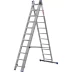 Лестница ЗУБР универсальная, трехсекционная со стабилизатором, 11 ступеней 38831-11 купить в Нягани