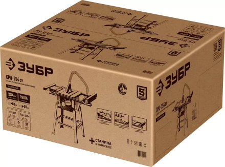 ЗУБР d 254 мм, 1900 Вт, распиловочный станок с удлинителем (СРЦ-254су) купить в Нягани