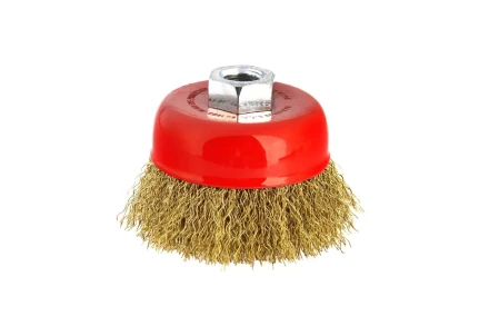 Кордщетка HAMMER чаша 65мм для УШМ гофрированная латунированная сталь (207-101) купить в Нягани