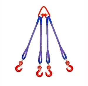 Строп текстильный четырехветвевой 4СТ 10 т  L=5 м  5:1 Звено РТ-3 купить в Нягани