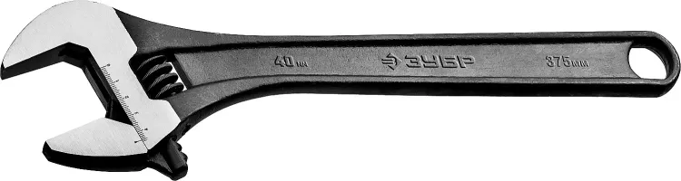 ЗУБР 375/40 мм, разводной ключ (27251-37) купить в Нягани