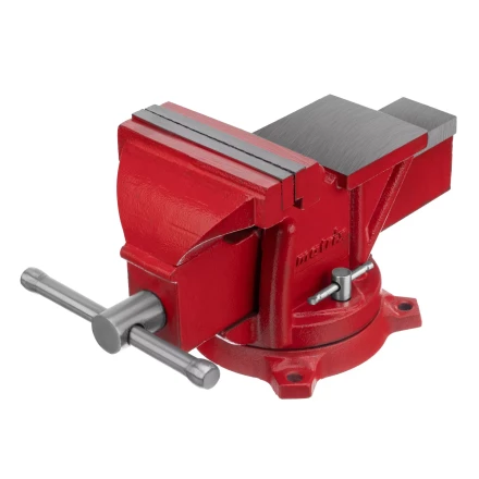 Тиски слесарные, 125 мм, поворотные, с наковальней// Matrix 18601 купить в Нягани