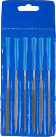 Набор ЗУБР &quot;ЭКСПЕРТ&quot;: Надфили, пластмассовая ручка, насечка 2 = Бархатная, с чехлом, 100мм, 6шт 16022-2-H6 купить в Нягани