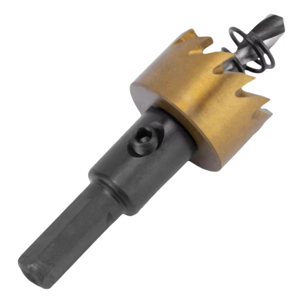 Коронка по металлу HSS, 22 мм, нитридтитановое покрытие Denzel 724103 купить в Нягани