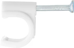 Скобы электроустановочные 9 мм круглый профиль 40 шт  СИБРТЕХ 47520