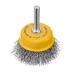 Щетка для дрели, 50 мм, Чашка, со шпилькой, нержавеющая витая проволока Denzel 744633 купить в Нягани