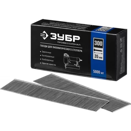 Гвозди тип 300, 35 мм, особотвердые, ЗУБР &quot;ПРОФЕССИОНАЛ&quot; 31830-35, 5000 шт 31830-35 купить в Нягани