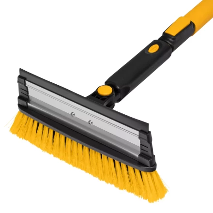 Щетка-сметка для снега со скребком Denzel, телескоп, поворотная голова, водосгон, 900-1200 мм 55308 купить в Нягани