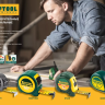 Рулетка KRAFTOOL "Kraft-Max", длинный вылет, нейлон покрытие, упрочненный двухкомп корпус, 5м/27мм 34127-05-27 купить в Нягани