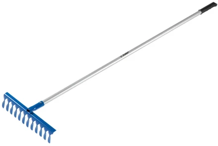 Грабли ЗУБР &quot;ЭКСПЕРТ&quot; витые, 12 зубцов, алюминиевый черенок, 380х95х1500мм 39585-12 купить в Нягани