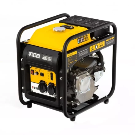 Генератор инверторный GT-2500iF, 2.5 кВт, 230 В, бак 5 л, открытый корпус, ручной старт Denzel 94704 купить в Нягани