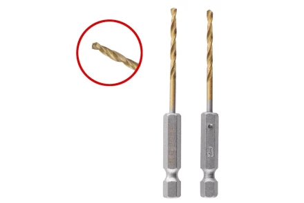 Сверло по металлу HAMMER Ф2.5х77мм (202-802 DR MT 2шт.) купить в Нягани