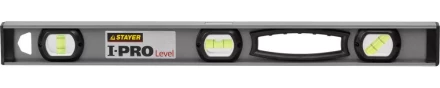 Уровень STAYER &quot;PROFESSIONAL&quot; I-PROLevel, усилен рельс с ручками, утолщен особопрочн профиль, точность 1мм/м, 3 ампулы, 60см 3477-060 купить в Нягани