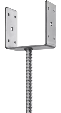 ЗУБР ОС-U, 121 x 120 x 60 мм, U-образное основание столба (310286-120) купить в Нягани