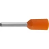 Наконечник СВЕТОЗАР штыревой, изолированный, для многожильного кабеля, оранжевый, 0,5 кв. мм, 25шт 49400-05 купить в Нягани
