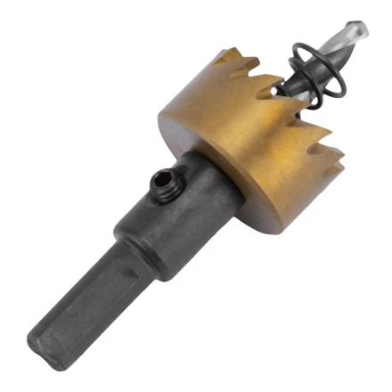 Коронка по металлу HSS, 25 мм, нитридтитановое покрытие Denzel 724104 купить в Нягани