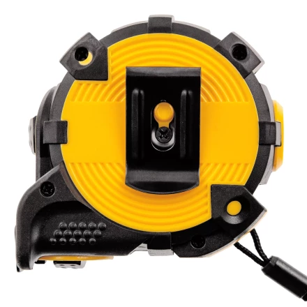 Рулетка Denzel 5м х 25мм, автоматич. фиксац., нейлон. покрытие, магнит. зацеп, двухстор. разметка 31522 купить в Нягани