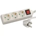 Удлинитель СВЕТОЗАР электрический с заземлением, выключателем, евро, с защитными шторками, 3 гнезда, 3м SV-55035-3 купить в Нягани