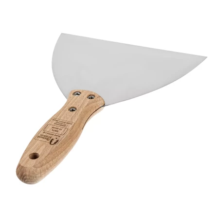 Шпательная лопатка из нержавеющей стали Matrix, 150 мм, буковая рукоятка, EFP 85619 купить в Нягани