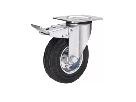 Колесо поворотное усиленное резина SRCB 97 80 мм с тормозом 1027194 купить в Нягани