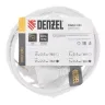 Шнур сетевой Denzel Energy Series, ПВС, 1,5 м, 2 x 1 мм, с неразборной вилкой, белый, 3 м, 37660 купить в Нягани