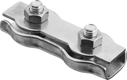 Зажим троса ЗУБР "МАСТЕР" двойной, оцинкованный, 5мм, 35 шт 4-304445-05 купить в Нягани