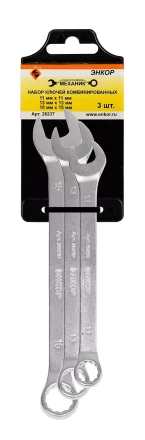Набор ключей комбинированных 3 шт. Энкор 26237 26237 купить в Нягани