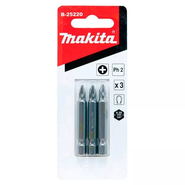 Биты Makita PH2 50мм 3шт (B-25220) купить в Нягани