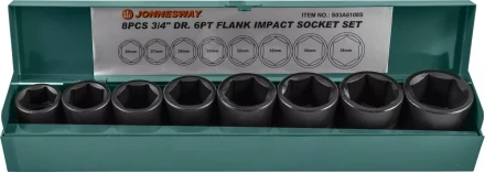 Набор головок торцевых ударных 3/4&quot;DR 26-38мм 8предметов Jonnesway S03A6108S 48531 купить в Нягани