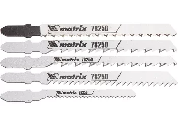 Набор полотен для электролобзика по дереву 5шт MATRIX Professional 78250 купить в Нягани