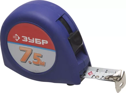 Рулетка ЗУБР &quot;СТАНДАРТ&quot;, корпус с резиновым напылением, 7,5м/25мм 34016-8 купить в Нягани