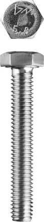 Болт ЗУБР &quot;МАСТЕР&quot; с шестигранной головкой, ГОСТ 7798-70, класс прочности 5.8, оцинкованный, M20x160мм, 5кг 303080-20-160 купить в Нягани