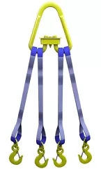 Строп текстильный четырехветвевой 4СТ 1.25 т L=5 м  SF6 30 мм Звено РТ-3 купить в Нягани