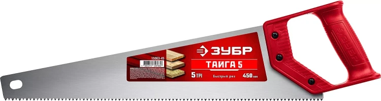 ЗУБР Тайга-5, 450 мм, ножовка для быстрого реза (15083-45) купить в Нягани