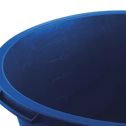 ЗУБР 60 л, первичный высокопрочный пластик, усиленный круглый строительный таз (06094-65) купить в Нягани