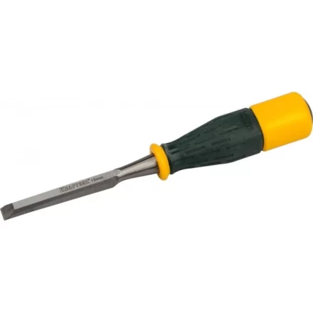 Стамеска KRAFTOOL &quot;EXPERT&quot; упрочненное полотно, ударочпрочная двухкомп ручка, стальной затыльник для ударных работ,10мм 1815-10_z01 купить в Нягани