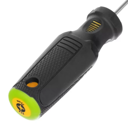 Отвертка PZ0x75 мм, CrV, трехкомпонентная рукоятка Denzel 12203 купить в Нягани