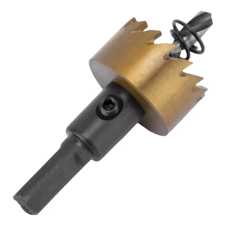 Коронка по металлу HSS, 26 мм, нитридтитановое покрытие Denzel 724105 купить в Нягани