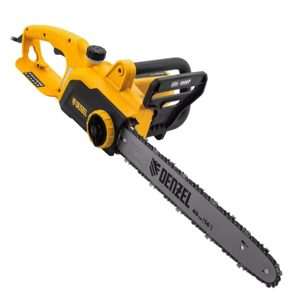 Пила цепная электрическая Denzel EDS-1800P 95615, 1.8 кВт,поперечная, шина 40 см, шаг 3/8, паз 1.3 мм, 57 звеньев купить в Нягани