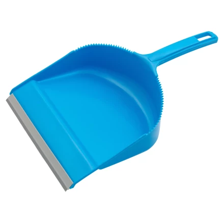 Набор: совок с кромкой 330 x 225 мм и щетка-сметка 285 мм, голубой, Home Palisad 933105 купить в Нягани