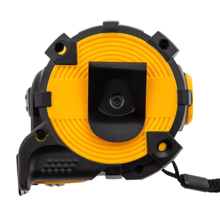 Рулетка Denzel 5м х 32мм, автоматич. фиксац., нейлон. покрытие, магнит. зацеп, двухстор. разметка 31523 купить в Нягани