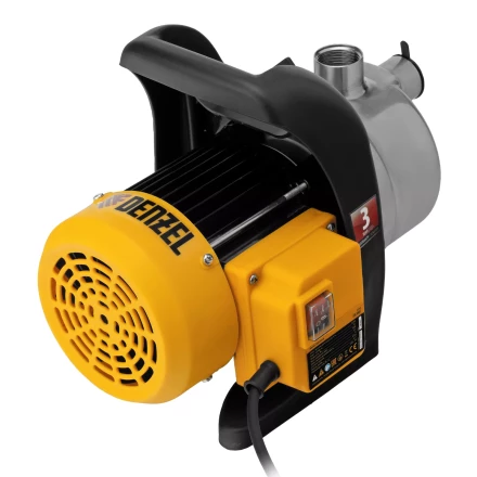 Садовый поверхностный насос Denzel GPL800Х 97302, 800 Вт, 3200 л/ч, подъем 42 м, нержавейка купить в Нягани