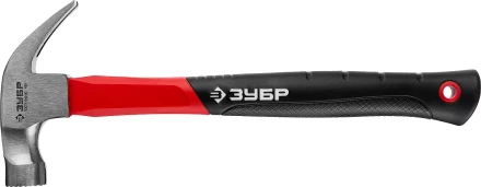 Молоток-гвоздодер ЗУБР &quot;МАСТЕР&quot;, боек c магнитом и фиберглассовой рукояткой, 450 г 20356-450 купить в Нягани