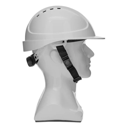 Каска защитная ударопрочная Denzel 89204, ABS/PC, плавная регулировка, модель «Форвард» (К-05),белая купить в Нягани