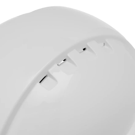 Каска защитная ударопрочная Denzel 89204, ABS/PC, плавная регулировка, модель «Форвард» (К-05),белая купить в Нягани